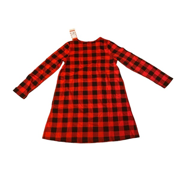 Girls nightgown size 10/12 plus red and black checkered - Picture 2 of 3